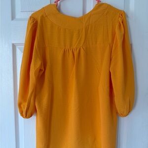 NY Collection Women's Orange Blouse